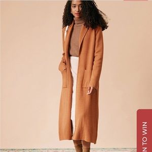 The Khaki Collared Ankle Length Coat Women’s Size Small Rihoas